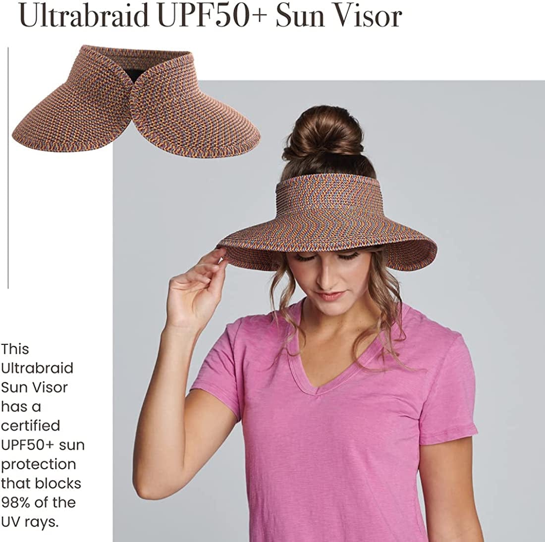 San Diego Hat Co. Women'S Visor Apparel & Accessories > Clothing Accessories > Hats San Diego Hat Co.   