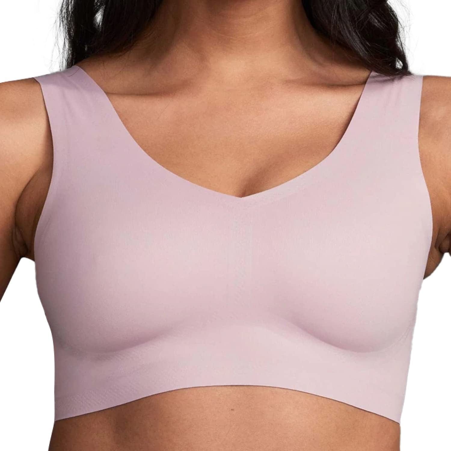 Seamless Bralette - Bralettes for Women, Wireless Bra, Invisible Bra, Sexy Bra - Regular & plus Size Bras for Women Keepsake Lilac / Misses / X-Small