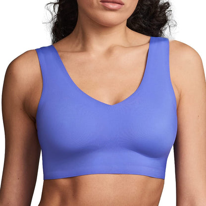 Seamless Bralette - Bralettes for Women, Wireless Bra, Invisible Bra, Sexy Bra - Regular & plus Size Bras for Women Blue Iris / Misses / Medium
