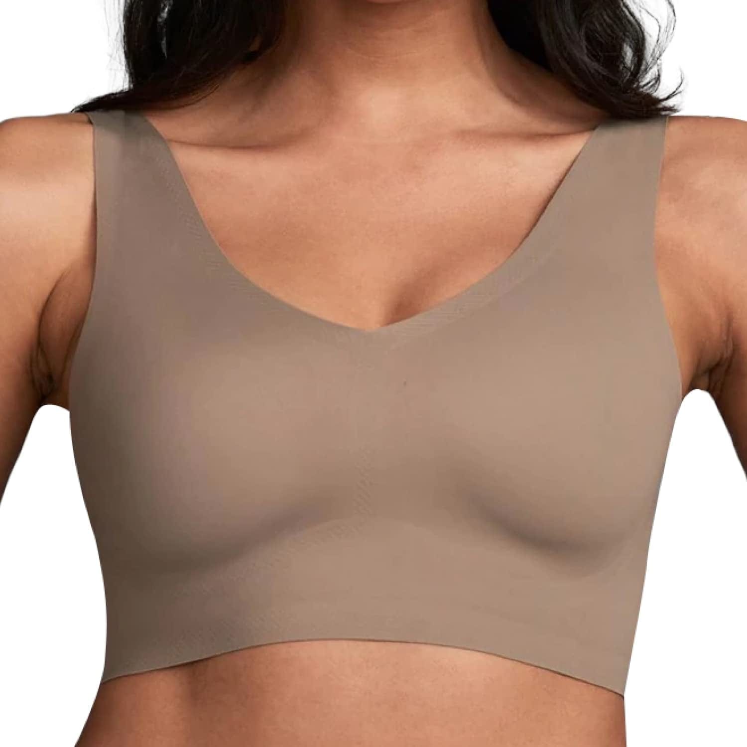Seamless Bralette - Bralettes for Women, Wireless Bra, Invisible Bra, Sexy Bra - Regular & plus Size Bras for Women Fallen Rock / Misses / X-Small
