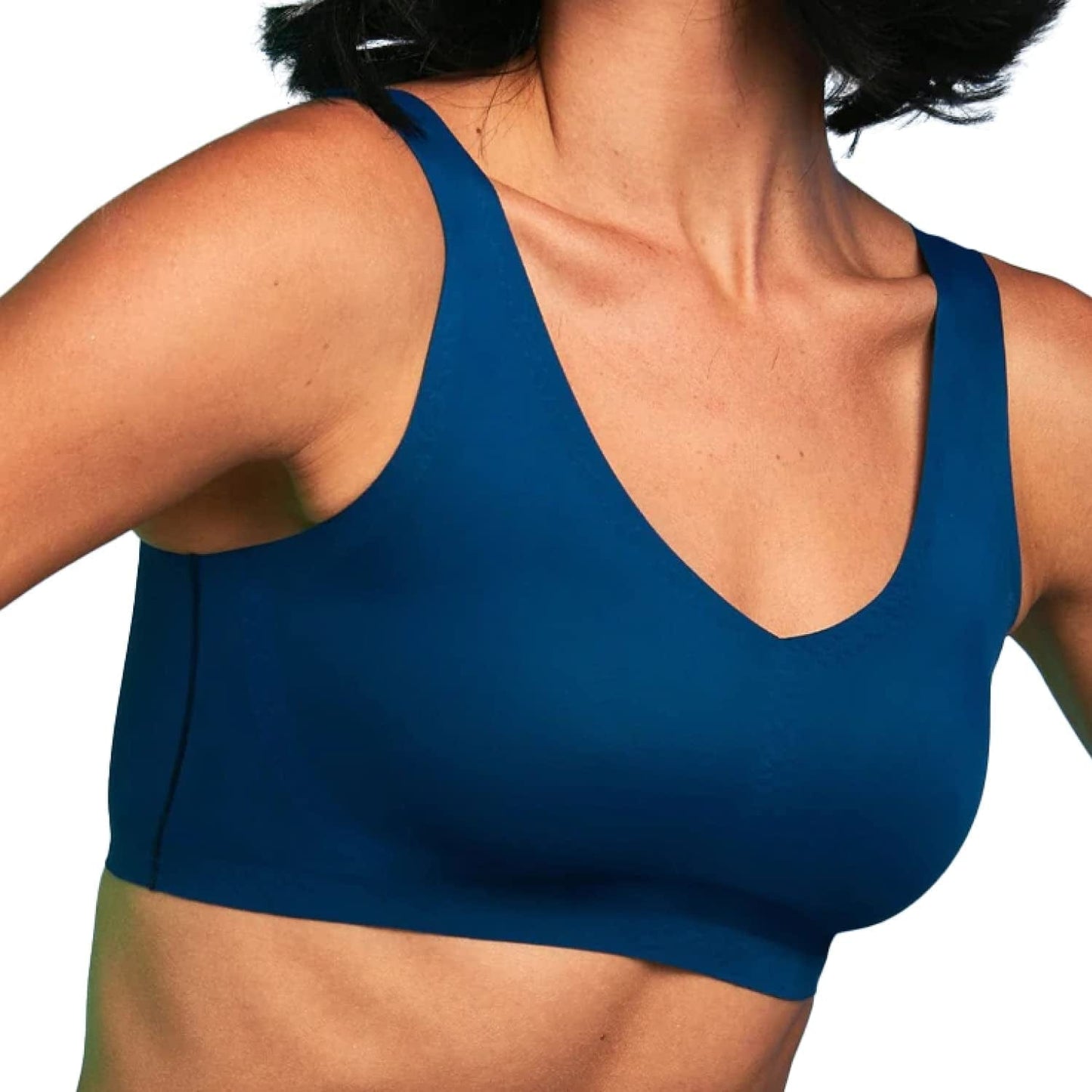 Seamless Bralette - Bralettes for Women, Wireless Bra, Invisible Bra, Sexy Bra - Regular & plus Size Bras for Women Blue Opal / Misses / X-Small