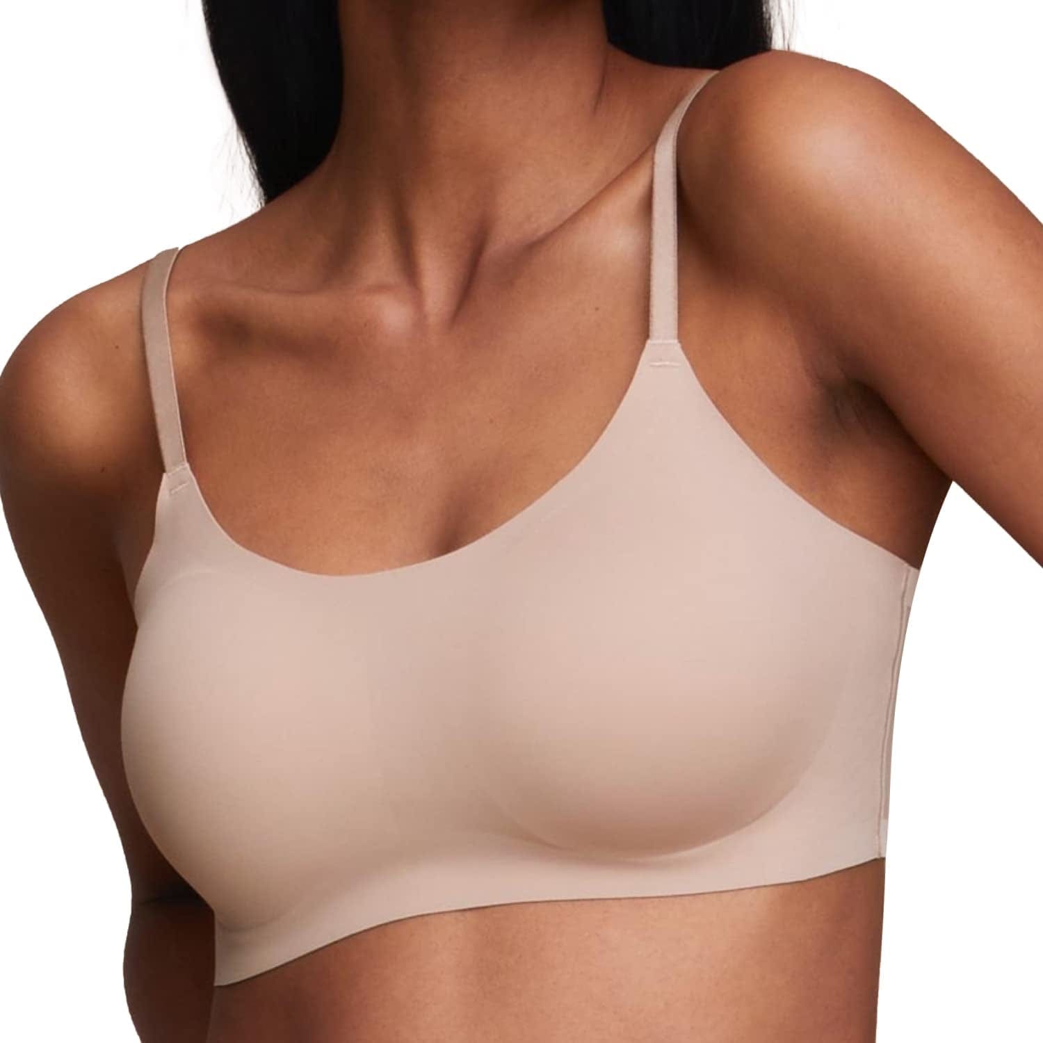 Seamless Bralette with Adjustable Straps: Black/Nude Bralettes for Women, Wireless Bra for Women, Bralette Seamless Bra Nude / Plus / Small