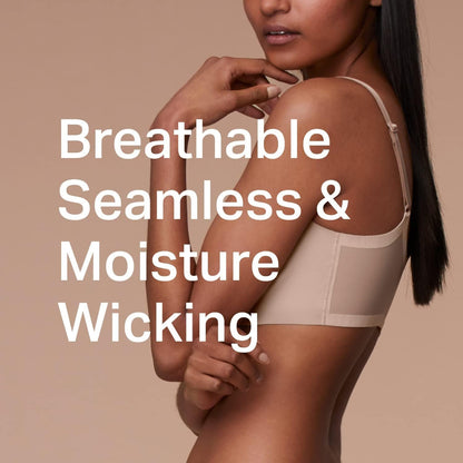 Seamless Bralette with Adjustable Straps: Black/Nude Bralettes for Women, Wireless Bra for Women, Bralette Seamless Bra