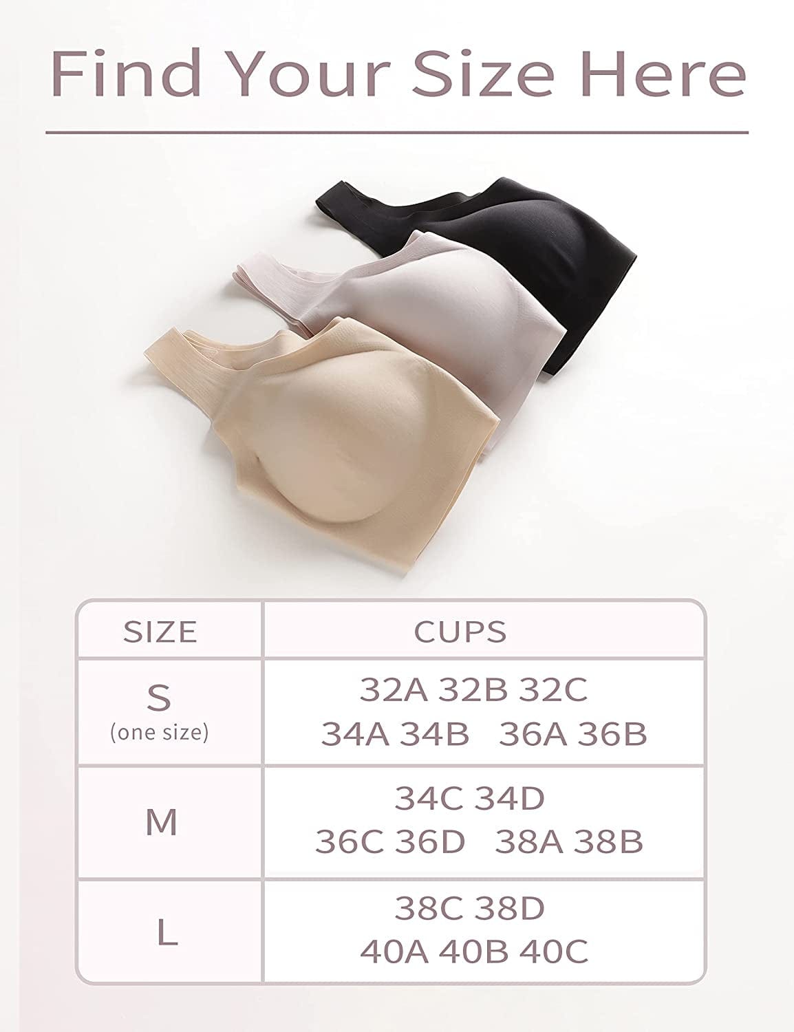 Seamless Bras for Women Wireless Bra Lightly No-Underwire Design Low-Impact Sports Bras Comfy Daily Bra