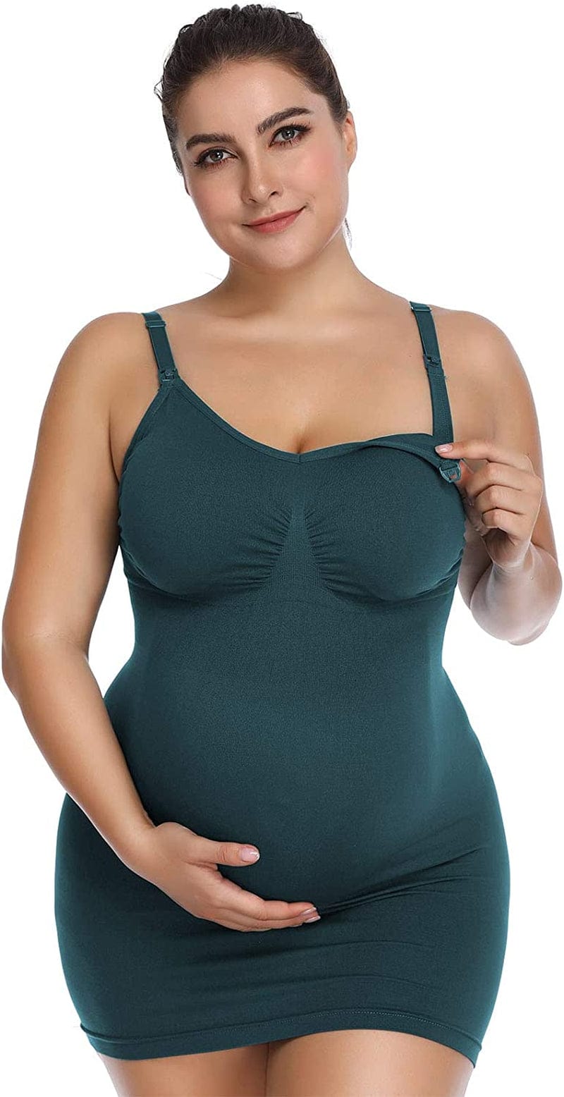 Seamless Nursing Tank Tops for Breastfeeding Padded Sleep Maternity Cami Bras