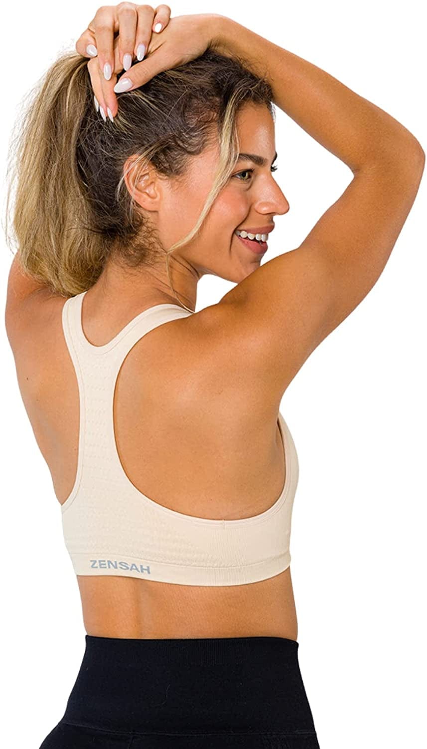 Seamless Sports Bra for Women - Racerback, Impact, Running Support Bras