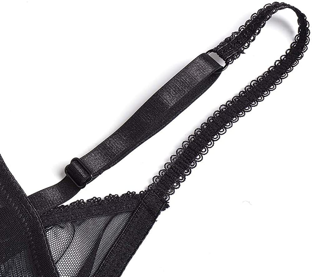 Sexy Sheer See through Bras Unlined Underwire Lace Mesh Non Padded Ultra Thin Clear Bralette