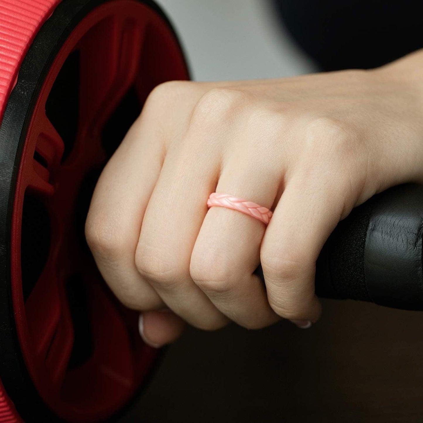 Silicone Rings for Women Thin Womens Silicone Rubber Wedding Rings Bands - Bridal Jewelry Set Promise Rings Anniversary Rings - Flame Leaves Collection - Can Be Used as Stackable Rings