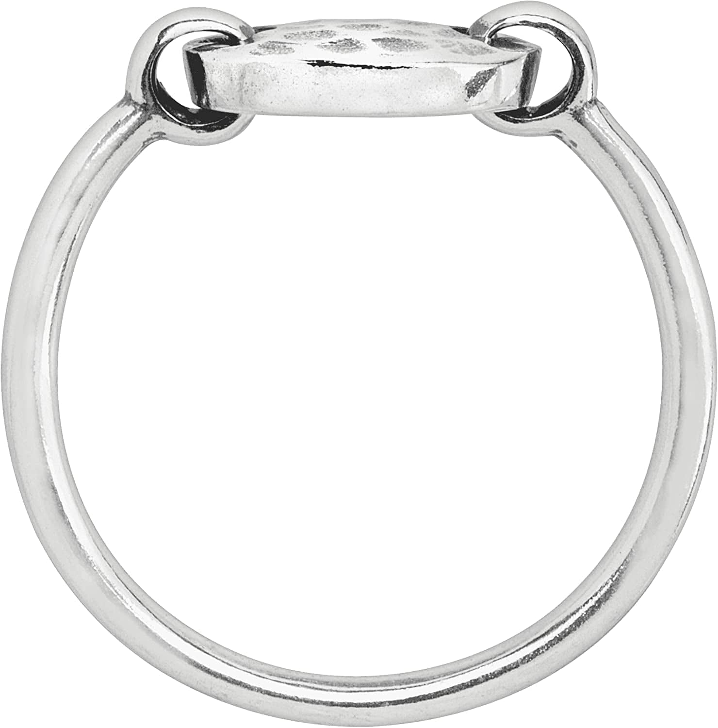 Silpada 'Seychelles' Hammered Disc Floater Ring in Sterling Silver