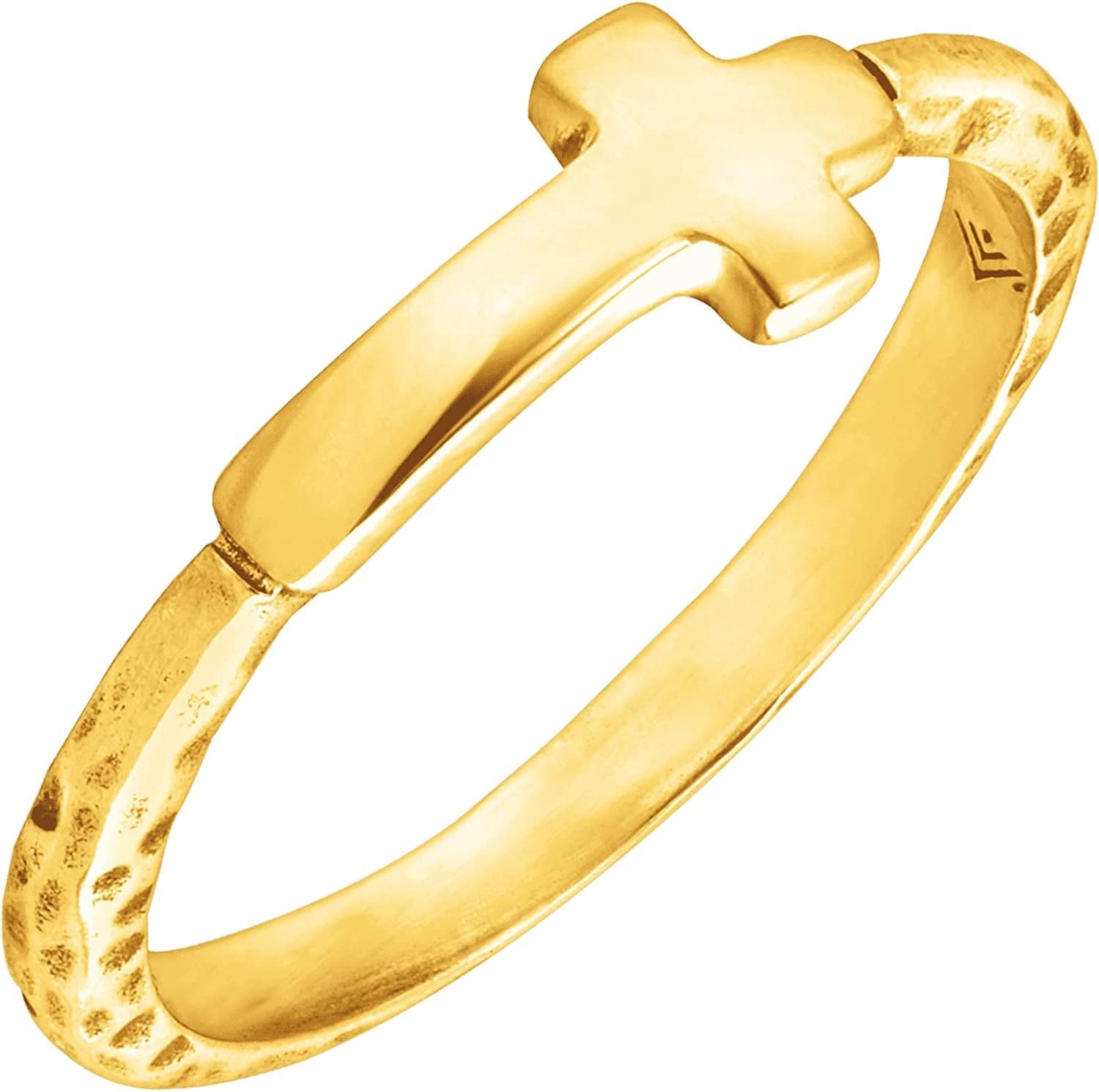Silpada 'Simplex Cross' Horizontal Cross Textured Ring in Sterling Silver