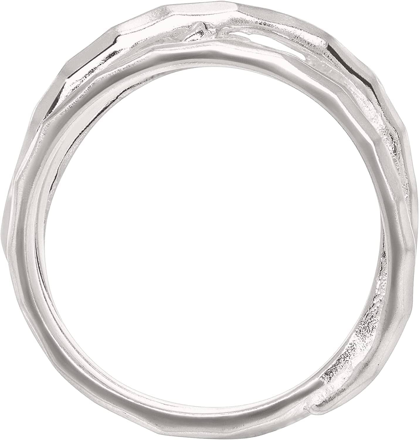 Silpada 'Wrapped Up' Overlapping Textured Band Ring in Sterling Silver