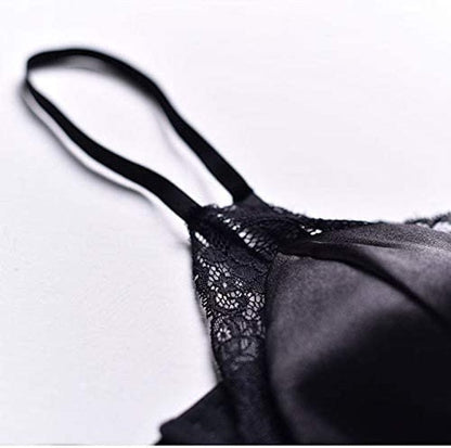 Silriver Women'S Satin Bralette Tops Silk Wirefree Bra Lace Cami Bra with Removable Pads