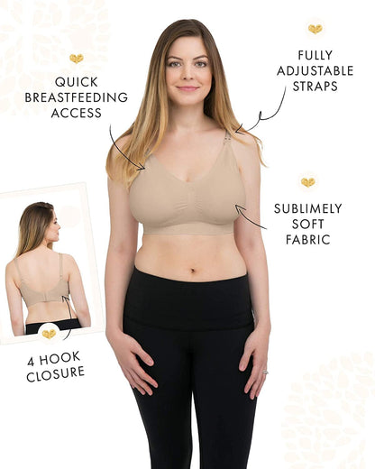 Simply Sublime Seamless Nursing Bra for Breastfeeding | Wireless Maternity Bra