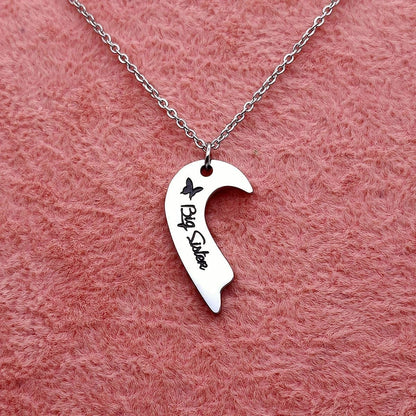 Sisters Necklace Set for 2 3 4,Big Sis Mid Sis Lil Sis Gifts Mom Charms & Pendants Necklace Jewelry Gift for Big Middle Little Sisters Friendship Gifts,Christmas Birthday Gift for Daughter Sister Best Friends.