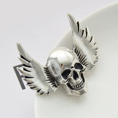 Skull Bone Brooch Lapel Pin Punk Style Gothic Skeleton Breastpin Brooch Pin for Halloween Party Costume Accessories