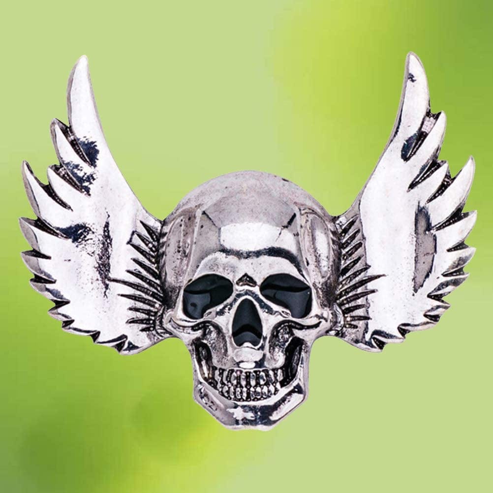 Skull Bone Brooch Lapel Pin Punk Style Gothic Skeleton Breastpin Brooch Pin for Halloween Party Costume Accessories