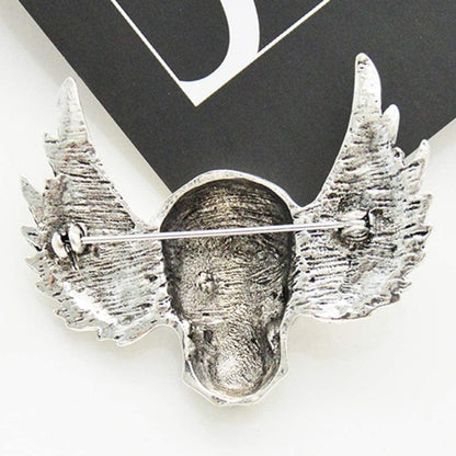 Skull Bone Brooch Lapel Pin Punk Style Gothic Skeleton Breastpin Brooch Pin for Halloween Party Costume Accessories