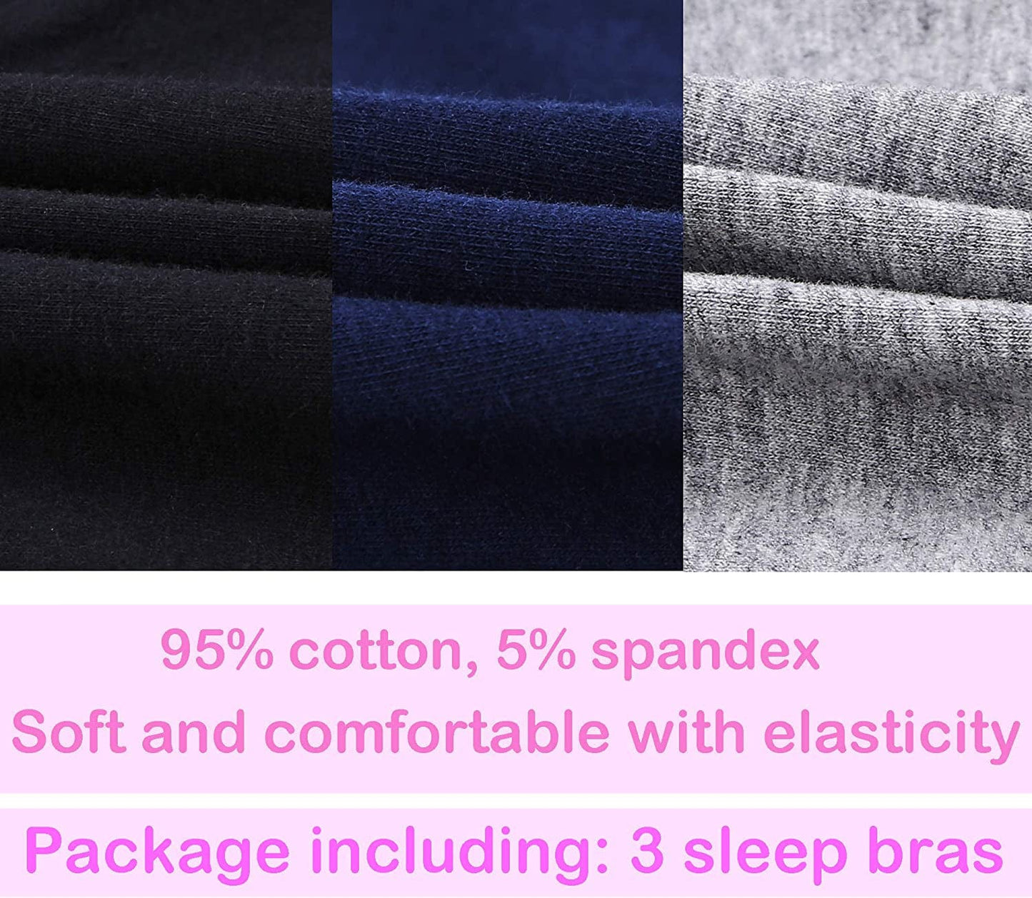 Sleep Nursing Bras Maternity Bralette Breastfeeding Cotton Pregnancy Bra