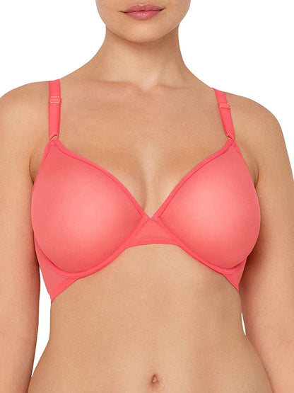Smart & Sexy Women'S Sheer Mesh Demi Underwire Bra Punchy Peach / Standard / 42DD