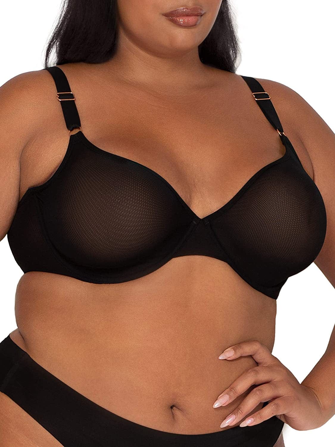 Smart & Sexy Women'S Sheer Mesh Demi Underwire Bra