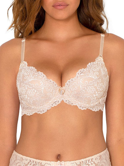 Smart & Sexy Women'S Signature Lace Push-Up Bra In the Buff / Standard / 34B