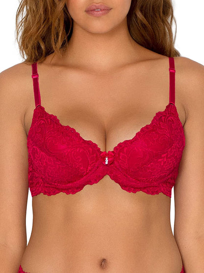 Smart & Sexy Women'S Signature Lace Push-Up Bra No No Red / Standard / 38DD