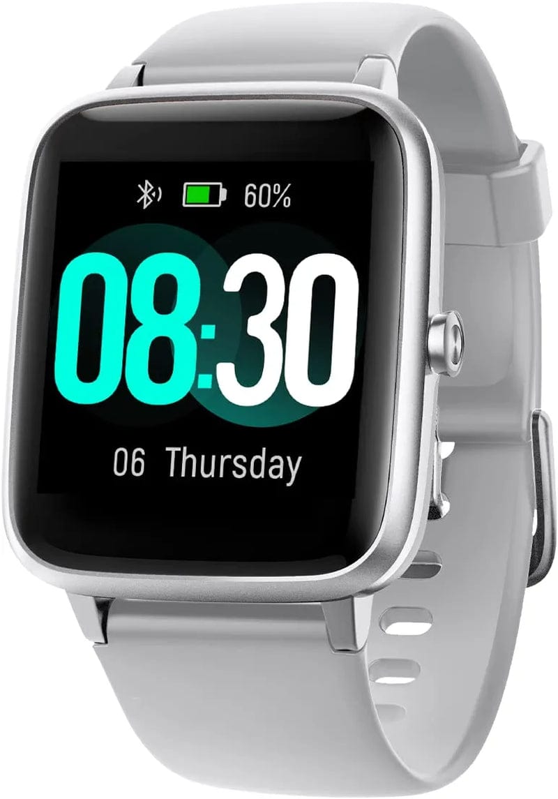 Smart Watch for Ios and Android Phones, Watches for Women IP68 Waterproof Smartwatch Fitness Tracker Watch with Heart Rate/Sleep Monitor Steps Calories Counter (Pink) Gray