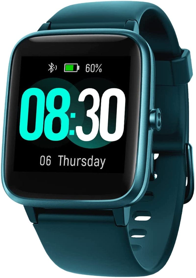Smart Watch for Ios and Android Phones, Watches for Women IP68 Waterproof Smartwatch Fitness Tracker Watch with Heart Rate/Sleep Monitor Steps Calories Counter (Pink) Gem Green