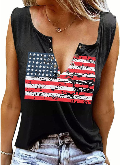 Smooth as Tennessee Tank Top Sweet as Strawberry Shirt Ring Hole Sleeveless Sexy V Neck Womens Retro Country Music Top Black Flag-c / XX-Large