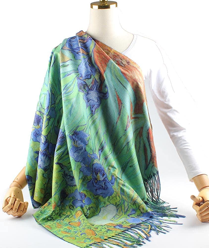Soft Cashmere Feel Scarf for Women Elegant Art Print Winter Warm Scarves Large Shawl Wrap Monet Klimt Van Gogh Gifts Apparel & Accessories > Clothing Accessories > Scarves & Shawls Umjetnost   