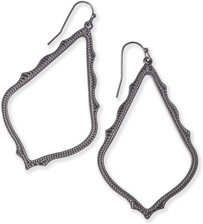 Sophee Drop Earrings for Women GUNMETAL - GUNMETAL METAL
