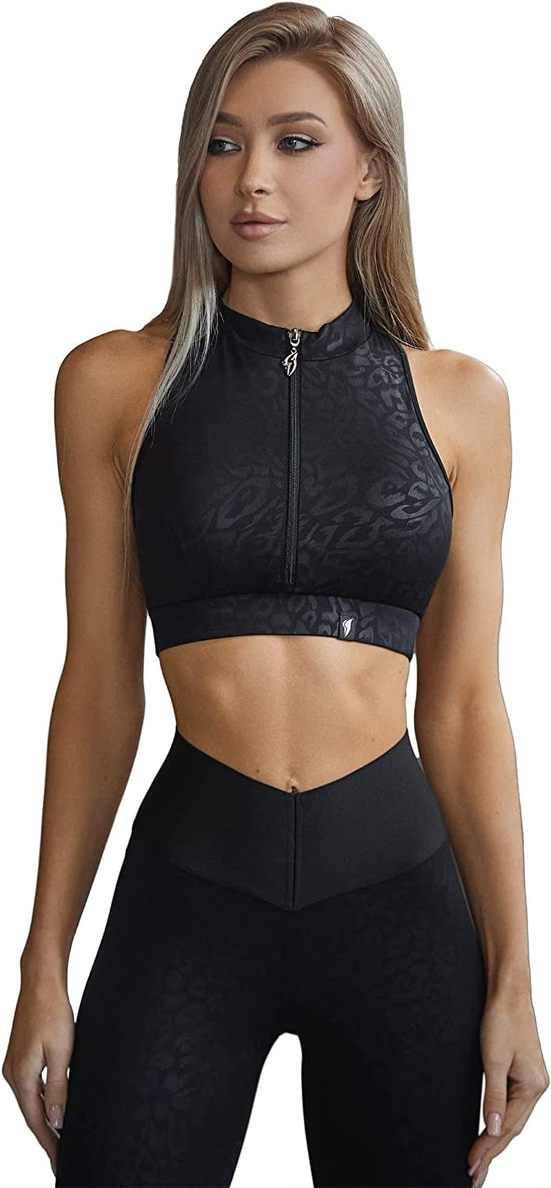 Sport Bras for Women - High Impact Sports Bras for Women - Designed for Gym, Workout, Running and Fitness Goddes Black Panthera / X-Small