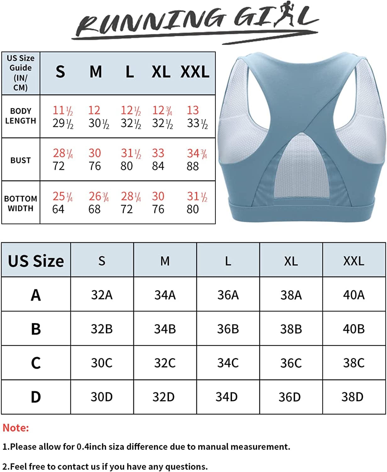 Sports Bra for Women,High Impact Large Bust Padded Sports Bra Fitness Workout Running Yoga Tank Tops