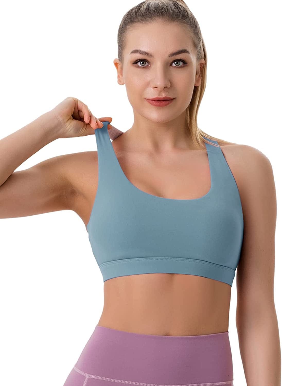 Sports Bra for Women,High Impact Large Bust Padded Sports Bra Fitness Workout Running Yoga Tank Tops