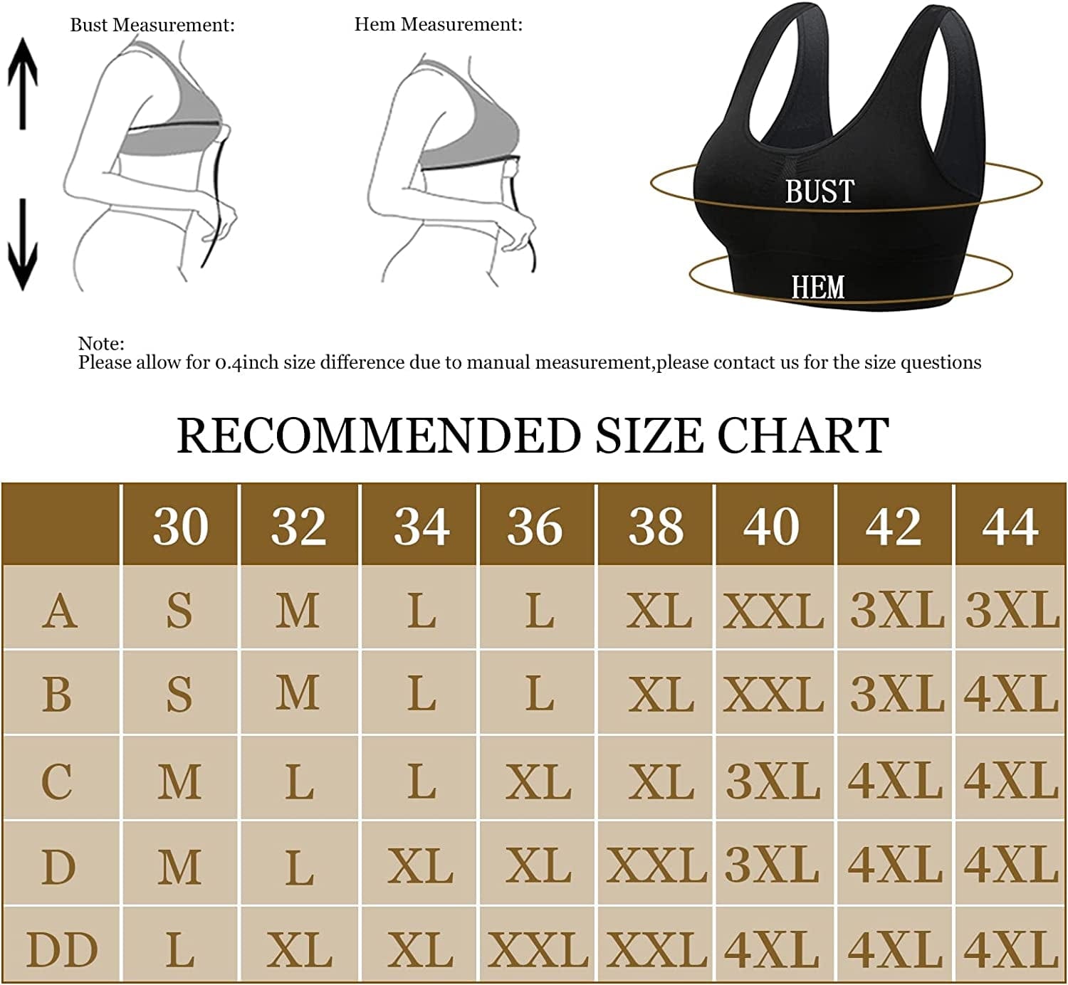 Sports Bras, Comfort Bras for Women, Seamless, Underwireless, Sleep Yoga Bras with Removable Pads