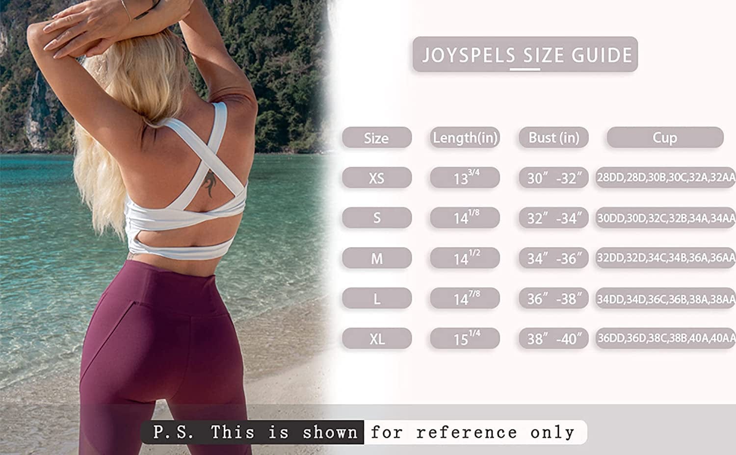 Sports Bras for Women Criss-Cross Back Padded Workout Tank Tops Medium Support Crop Tops for Women