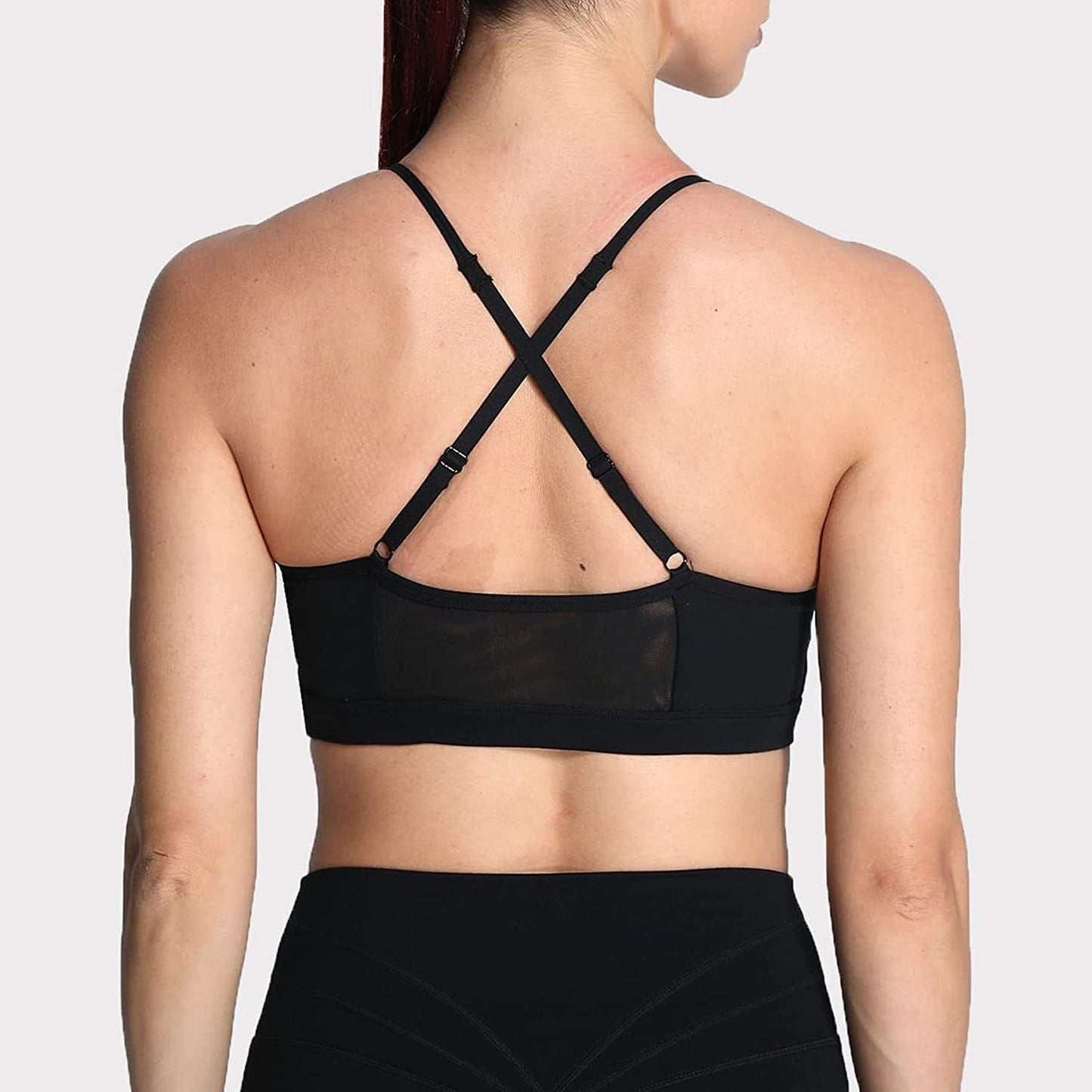 Sports Bras for Women Workout Fitness Ruched Training Baddie Cross Back Yoga Crop Tank Top