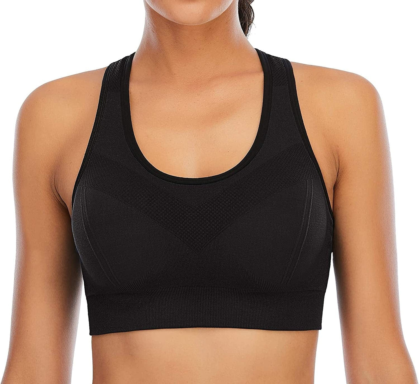 Sports Bras Pack High Impact Sports Bras for Women Strappy Sports Bra Padded Gym Bras Workout Bras Yoga Bras