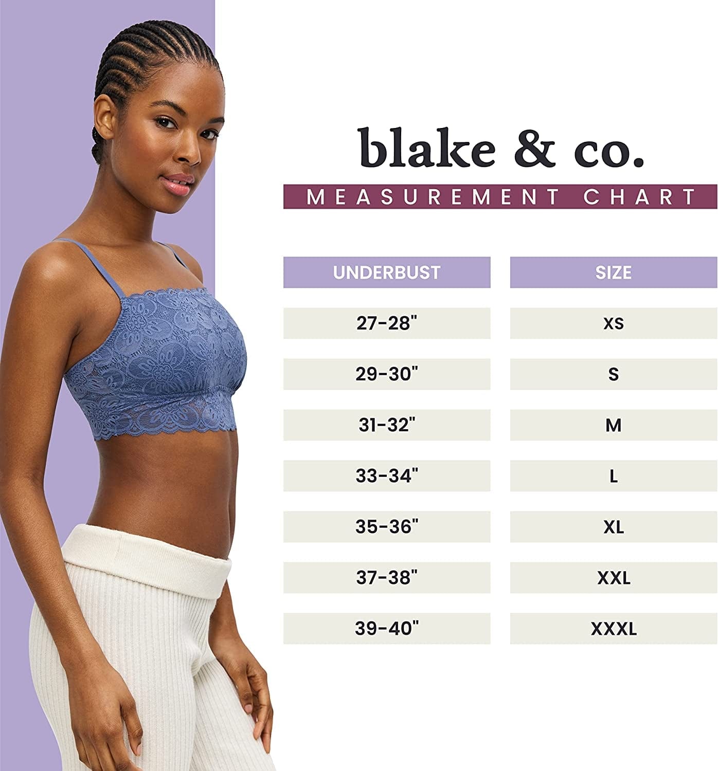 Square Neck Lace Bralette - Lace Bralettes for Women, Padded Bralette, Wireless Bras for Women