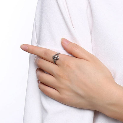 Stainless Steel Plain Classical Celtic Love Knot Wedding Promise Anniversary Ring