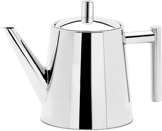 Stainless Steel Teapot with Removeable Infuser 27 Oz Stovetop Tea Maker for Fruit Herbal and Infusion Tea 800ml
