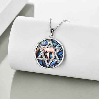 Star of David Necklace Sterling Silver Jewish Christian Jewelry Gifts with 18" Chain