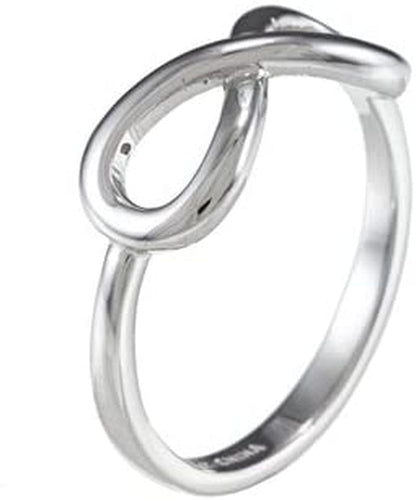 Sterling Silver 14K Gold Plated Infinity Ring for Women | Gold and Silver Infinity Designed Band Ring by