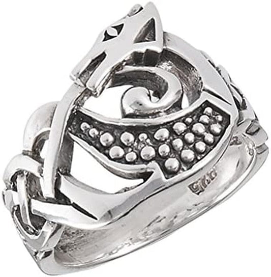 Sterling Silver Celtic Knot DRAGON Ring(Sizes 4,5,6,7,8,9,10,11,12,13) 11