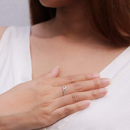 Sterling Silver Mountain Range Peak Ring