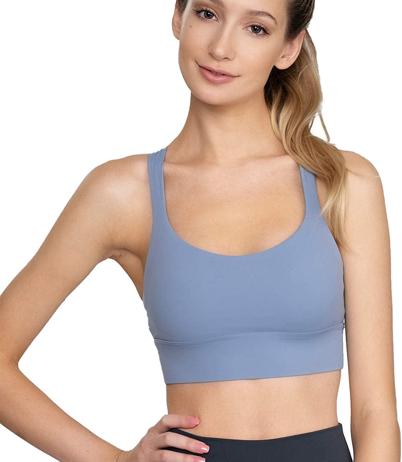 Strappy Sports Bra for Yoga, Running, Pilates, Fitness, HIIT Workouts & Cute Active Women