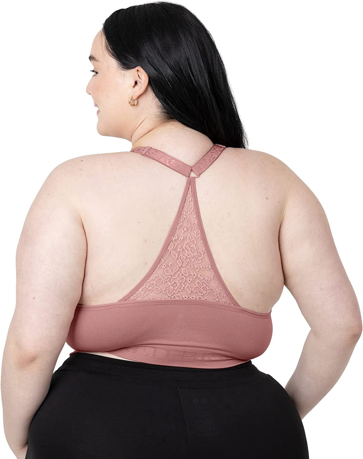 Sublime Lace Back Seamless Nursing Bra | Wireless Racerback Maternity Bra