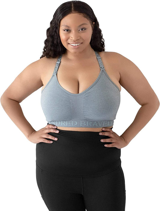 Sublime Support Low Impact Nursing & Maternity Sports Bra Seaglass Heather / Large / Busty