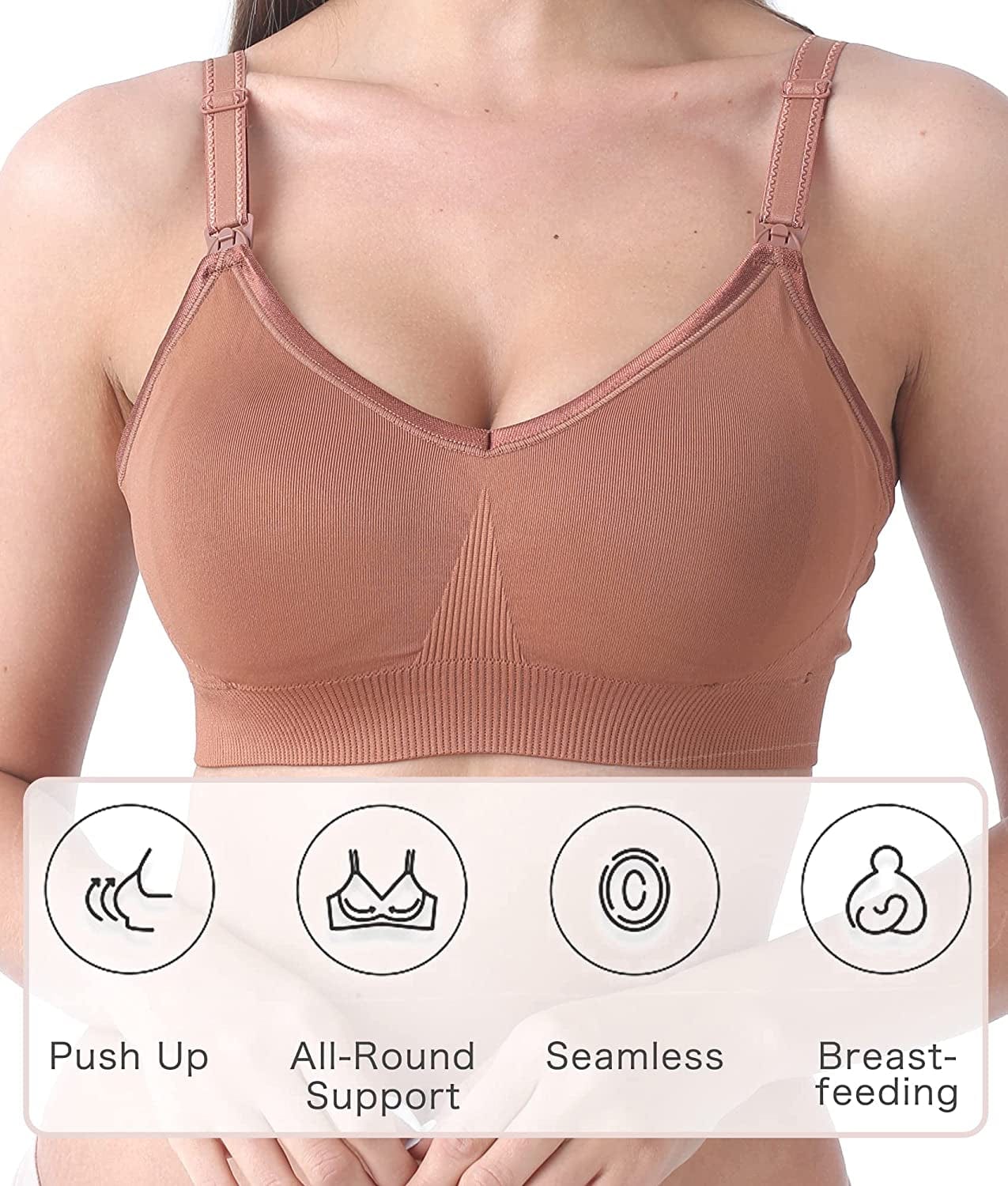 SUNNYBUY Women'S Nursing Bras Breastfeeding Maternity Bralette Pregnancy Wireless Seamless Postpartum Bra