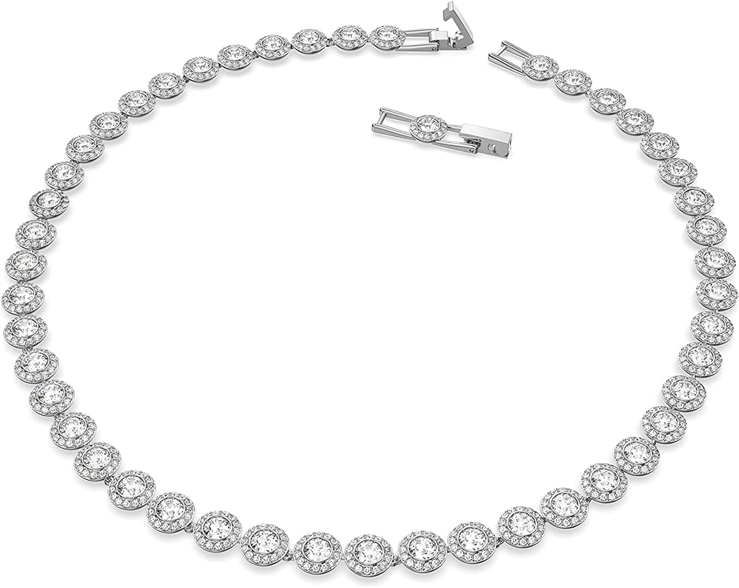 Swarovski Angelic Crystal Jewelry Collection, Rhodium Tone Finish, Blue Crystal, Pink Crystal, Clear Crystal